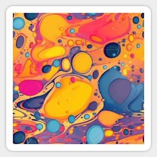 Abstract oil and water mix background Sticker